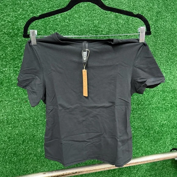 Skims cotton jersey Classic Black T-Shirt - Picture 2 of 4